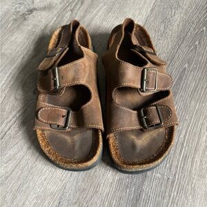 Y2K Men’s Nunn Bush Brown Leather Sandals